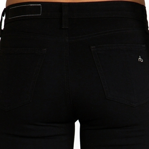 Rag & Bone | The Plush Legging Jean in Black - Picture 8 of 14